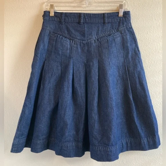 Free People Blue Denim Vest Top & Skirt Set - Picture 11 of 13